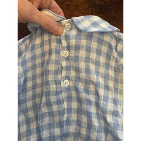 Bailey Boys 100% Linen Gingham Dressy Short Bubble $66 Baby Boys Sz 6 Months - Picture 6 of 9